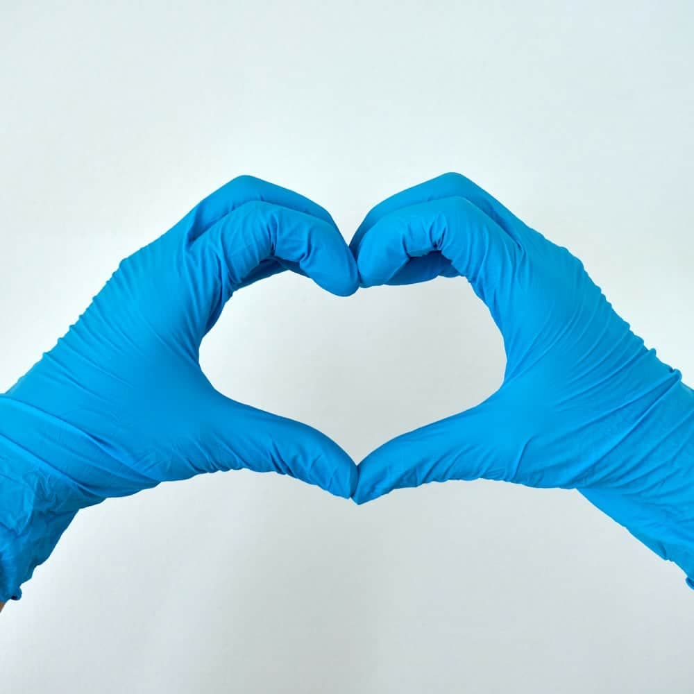 Powder-free nitrile gloves, 100 pcs