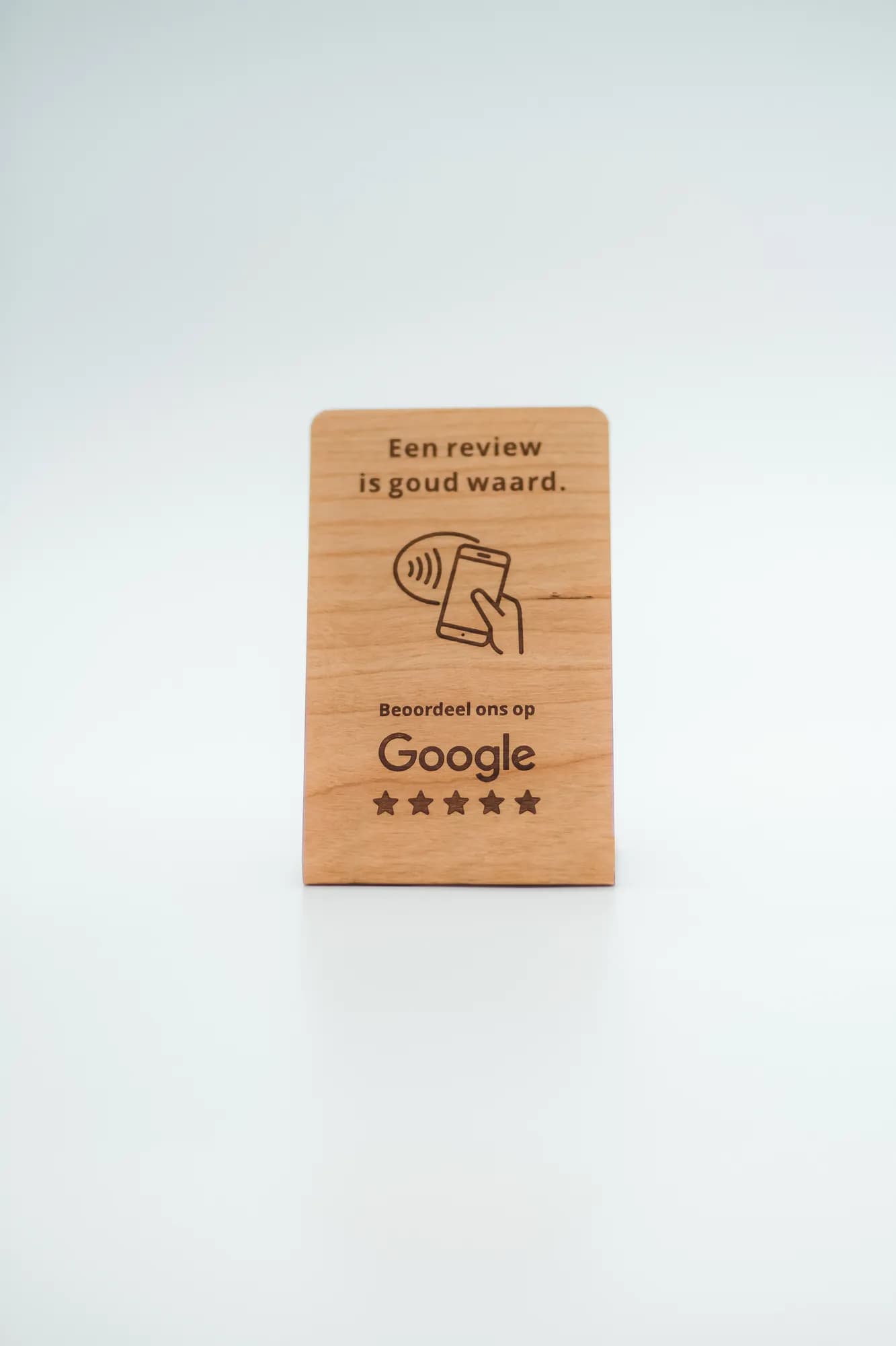 Happy Card bois de cerisier – Een review is goud waard – lot de 5 (3 + 2 gratuites)