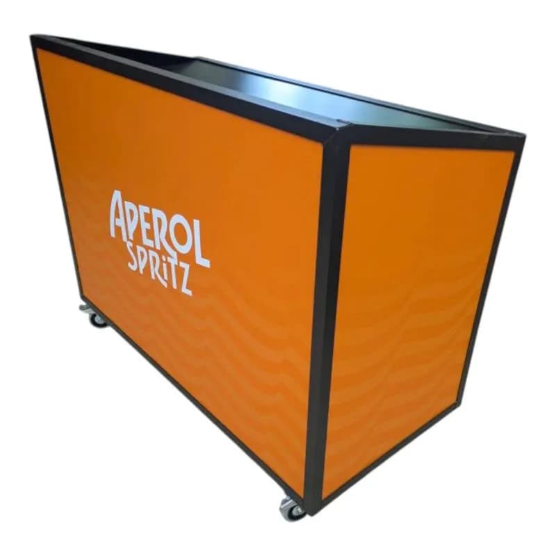Terrace clearing station – with tray and 4 compartments – with logo – with top unit