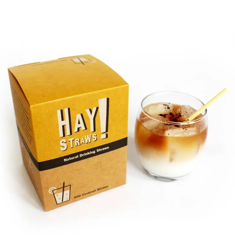 Pailles Cocktail Haystraws en blé (500 pcs)