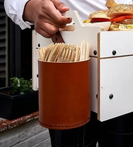 Set of extra mounting clips for cutlery holders