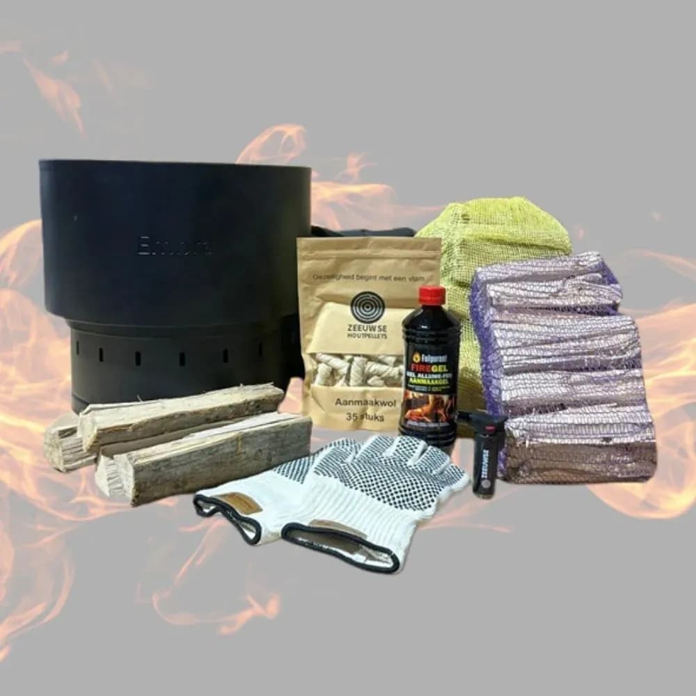 Embra black value bundle (with firelighter wool and Jetflame lighter)