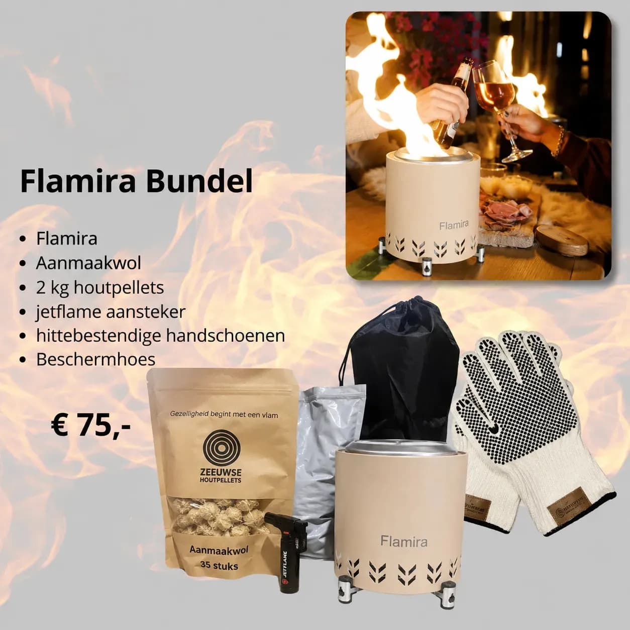 Voordeelbundel Flamira - beige