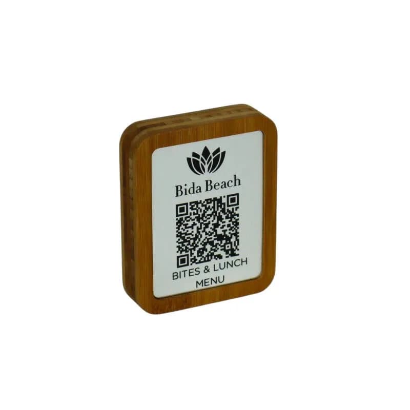 Support QR code / menu – simple face