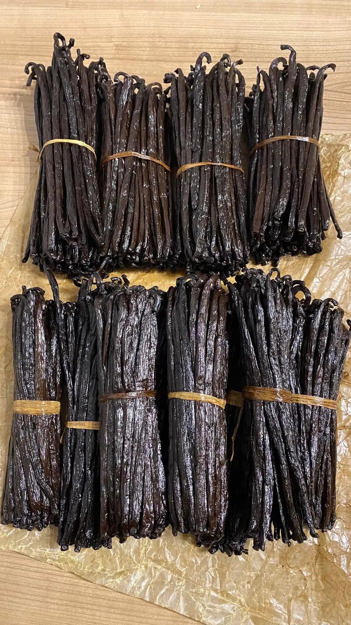 Large Vanilla Beans from Madagascar 20–24 cm, per kg