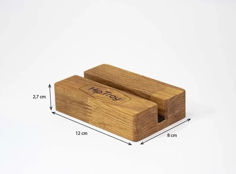 Votre logo sur le pied en chêne