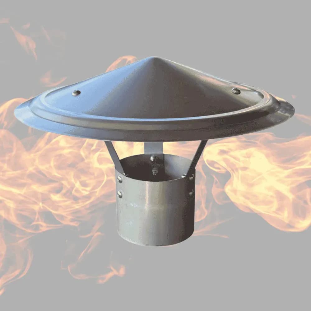 Chapeau pare-pluie - inox - standard