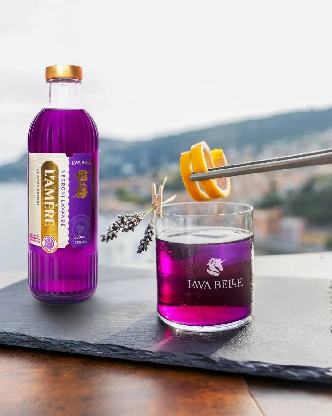 L'Amère – Purple Negroni by Lav'a Belle